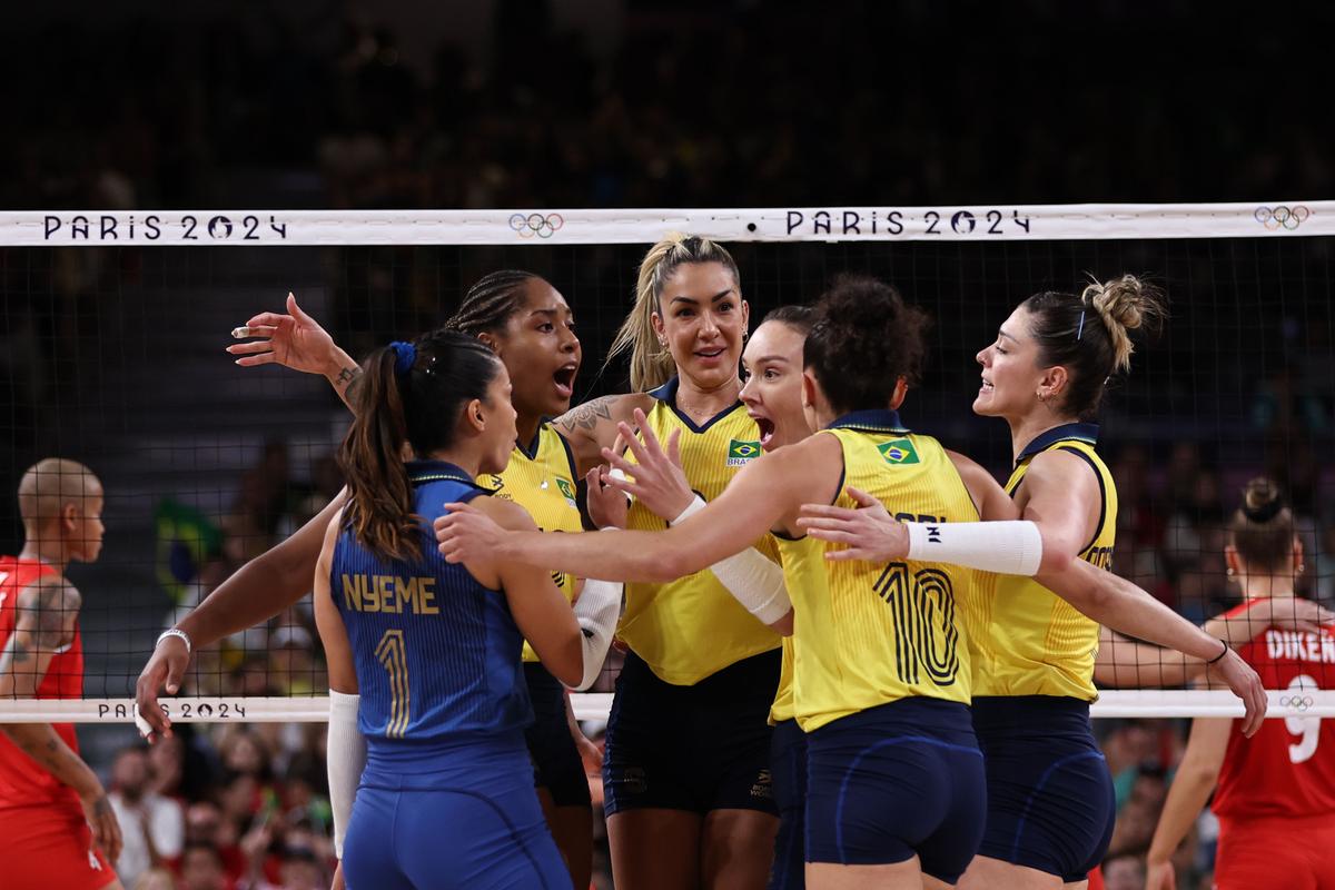 Brasil conquista o bronze no vôlei feminino. Foto: Miriam Jeske/COB.