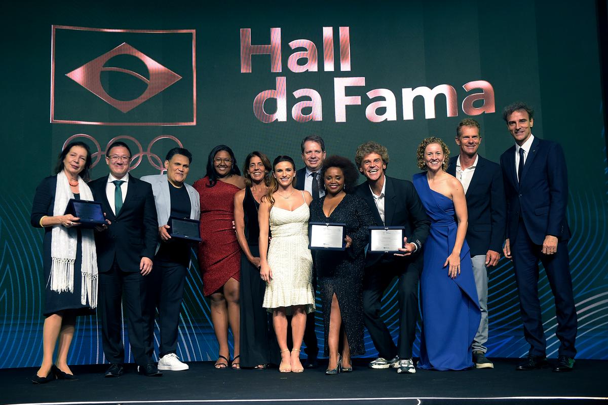 Daiane dos Santos, Guga, Edinanci Silva e Afrânio Costa são eternizados no Hall da Fama do COB