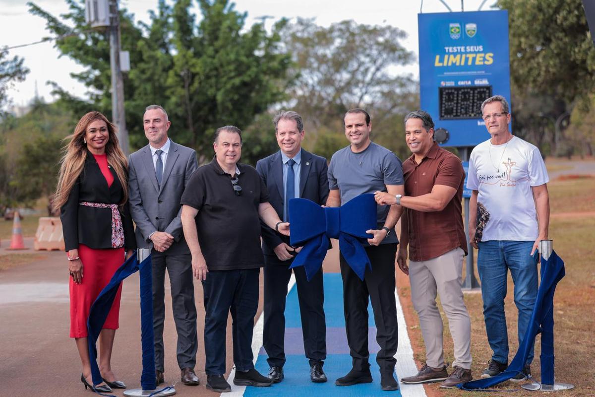 Comitê Olímpico do Brasil e GDF inauguram pista de velocidade no Parque da Cidade