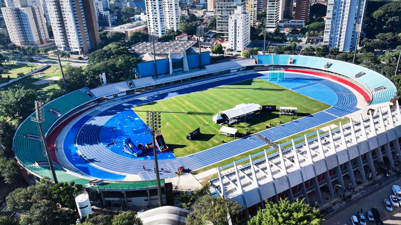 Presidente do COB, Marco La Porta, participa da reinauguração do Estádio Ícaro de Castro Mello, referência para o atletismo brasileiro
