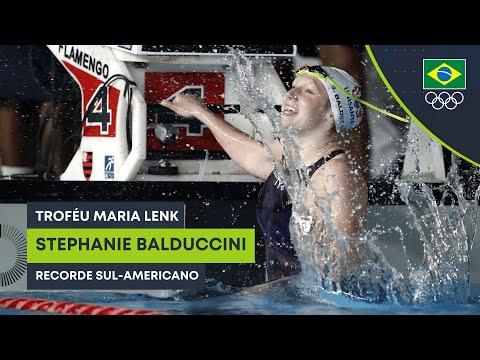 Stephanie Balduccini estabelece novo recorde sul-americano nos 100m livre