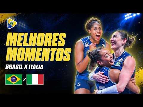 BRASIL X ITÁLIA NA VNL - MELHORES MOMENTOS! | LIGA DAS NAÇÕES DE VÔLEI FEMININA 2026
