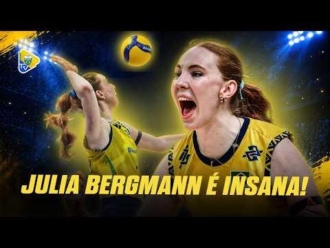 JULIA BERGMANN! MELHORES ATAQUES DA PONTEIRA NA LIGA DAS NAÇÕES DE VÔLEI