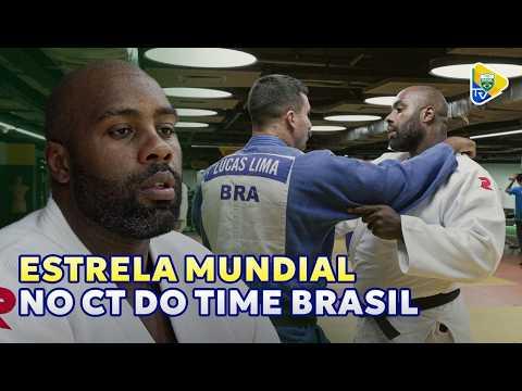 ESTRELA MUNDIAL DO JUDÔ: TEDDY RINER VISITA CT DO TIME BRASIL E FALA SOBRE CARINHO PELO PAÍS