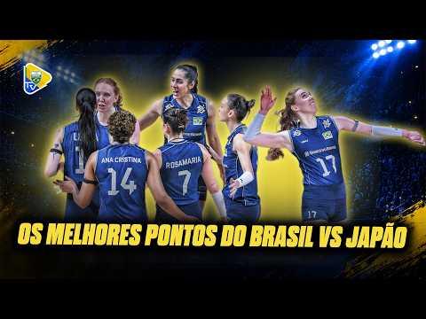 BRASIL RUMO À SEMIFINAL DA VNL | OS MELHORES PONTOS CONTRA O JAPÃO