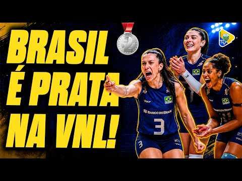 MEDALHA DE PRATA NA VNL 2026 PARA O BRASIL! REVEJA MELHORES MOMENTOS DA FINAL CONTRA A TURQUIA