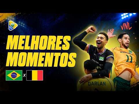 BRASIL X BÉLGICA NA VNL - MELHORES MOMENTOS! | LIGA DAS NAÇÕES DE VÔLEI MASCULINA 2026