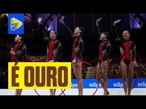 CONJUNTO DE GINÁSTICA RÍTMICA É CAMPEÃO MUNDIAL NA SÉRIE MISTA