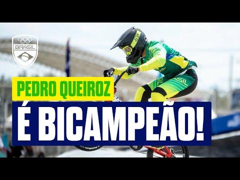 Pedro Queiroz é bicampeão na elite do Brasileiro de BMX Racing