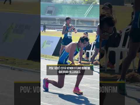 Você é adm do Time Brasil e vê o Caio Bonfim quebrar recordes no Troféu Brasil de Atletismo 🥹💚💛🥇