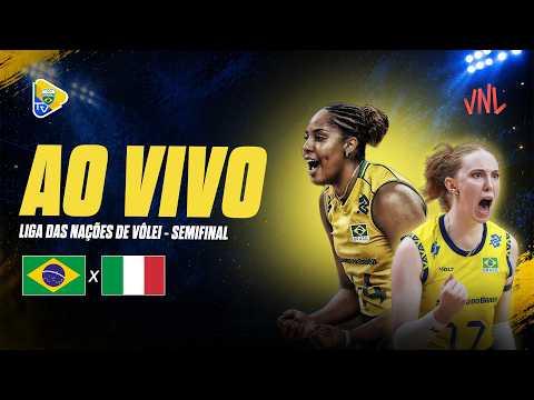 BRASIL X ITÁLIA AO VIVO NAS SEMIFINAIS DA VNL: REACT LIGA DAS NAÇÕES FEMININA DE VÔLEI 2026