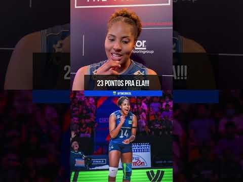 ANA CRISTINA FOI A MAIOR PONTUADORA! 🏐🇧🇷