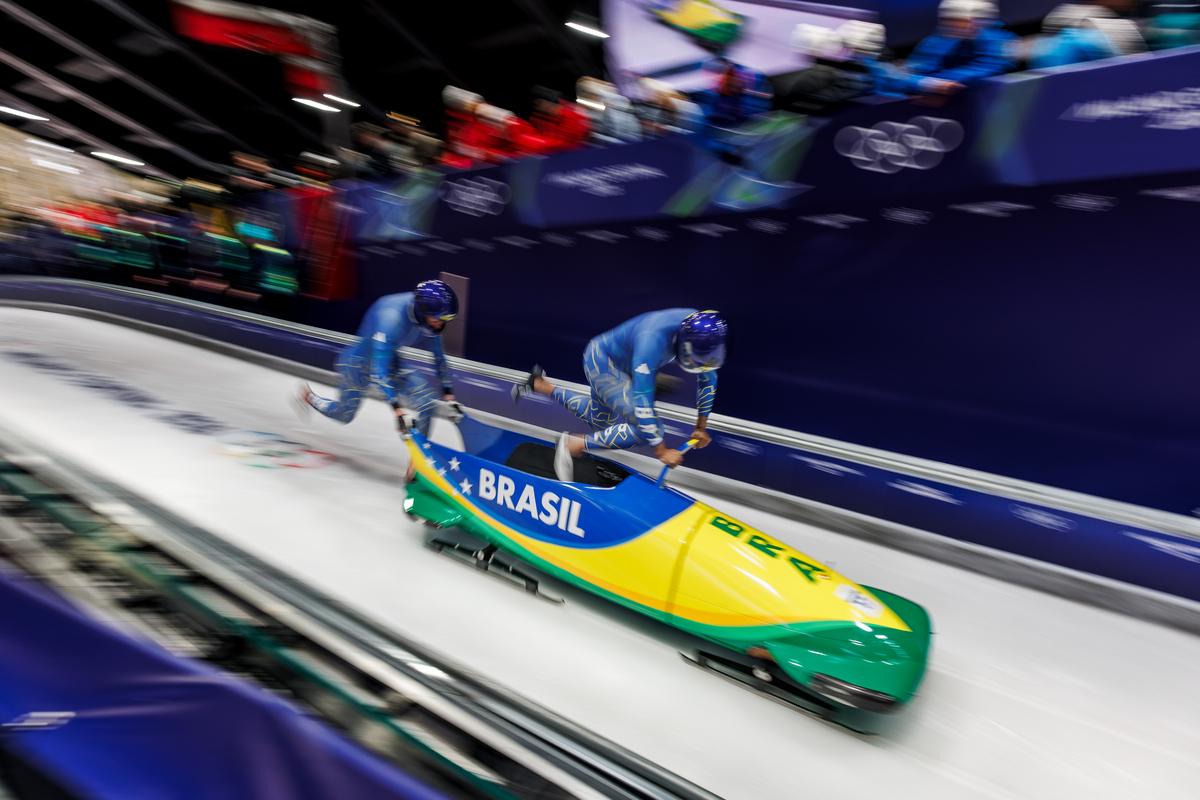 Bobsled 2-man do Brasil estreia em Milão-Cortina 2026. Foto: Gabriel Heusi/COB