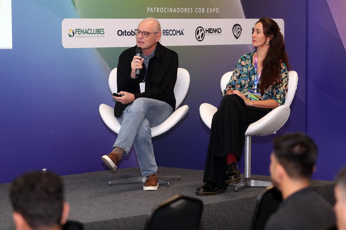Maria Clara Salgado e Ricardo D'Angelo debatem, na COB Expo, o Impacto de Projetos Sociais voltados ao esporte