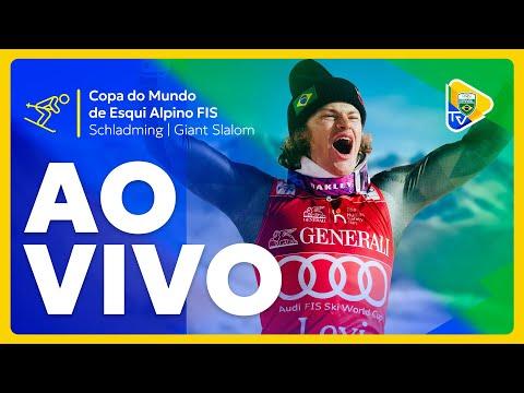 COPA DO MUNDO DE ESQUI ALPINO - ETAPA DE SCHLADMING | 2ª DESCIDA | LUCAS PINHEIRO NO GIANT SLALOM!