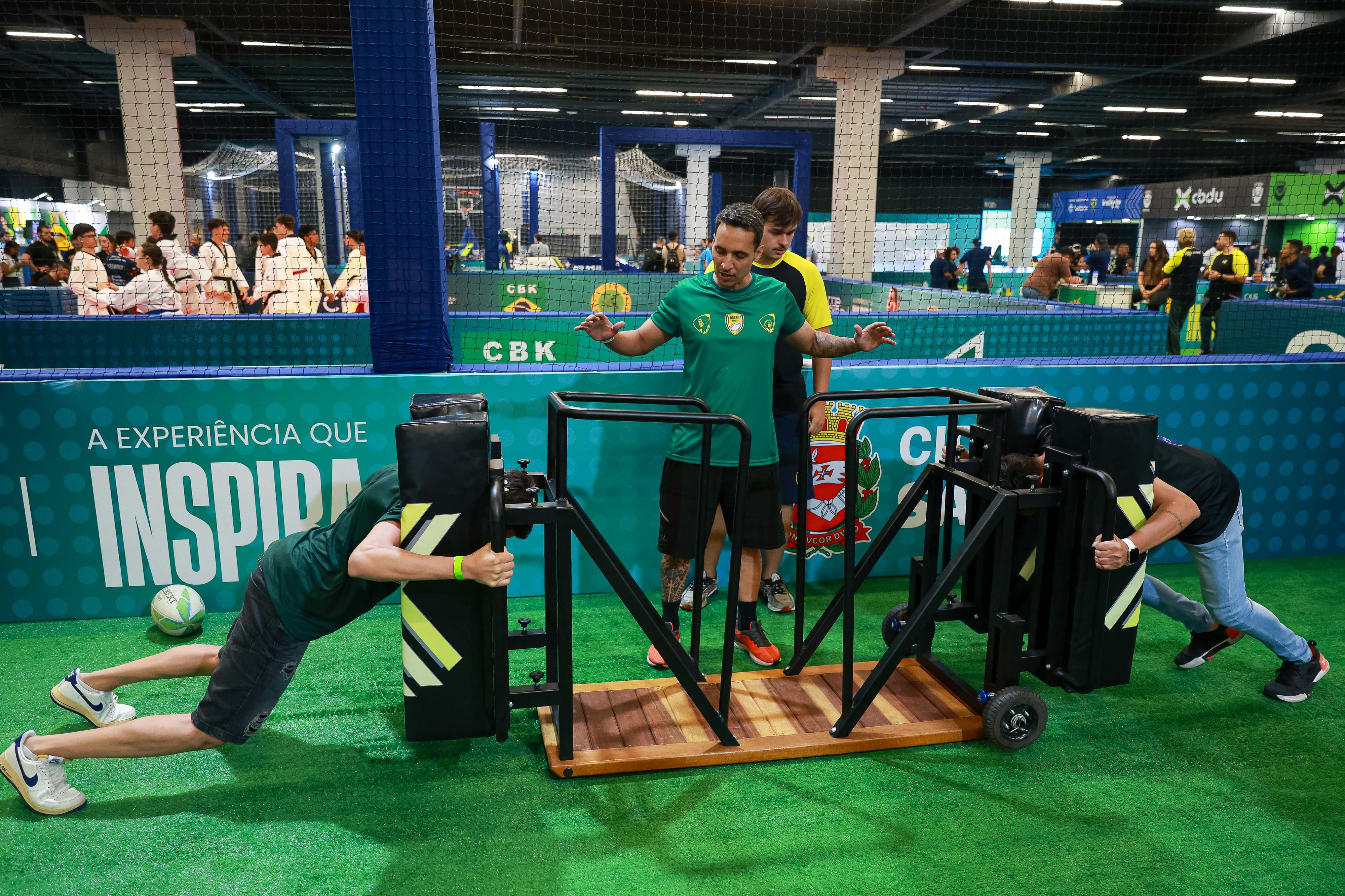 Feira conta com diversas experimentações esportivas. Foto: Léo Barrilari/COB