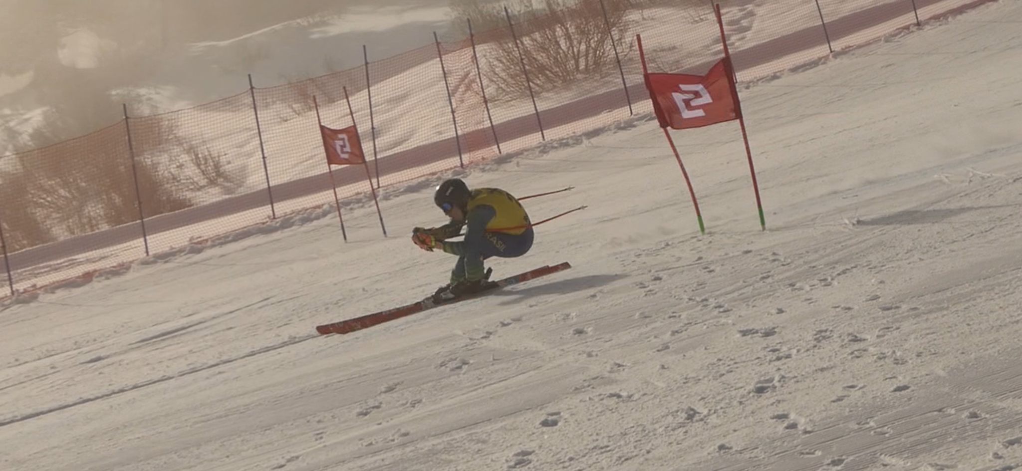 Christoph Brandtner na pista. Foto: Arquivo pessoal