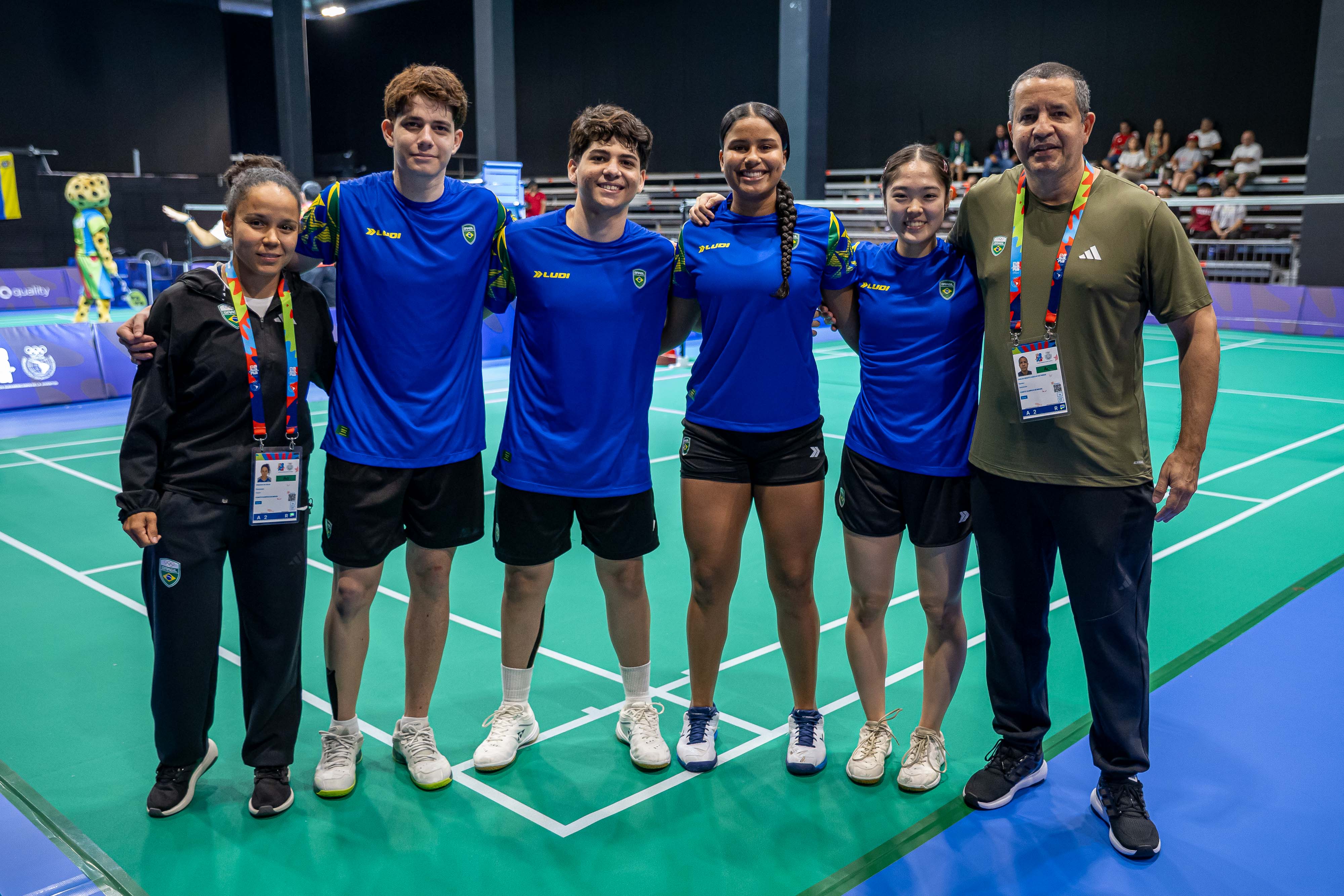 Equipe do badminton nos Jogos Sul-Americanos da Juventude Panamá 2026
