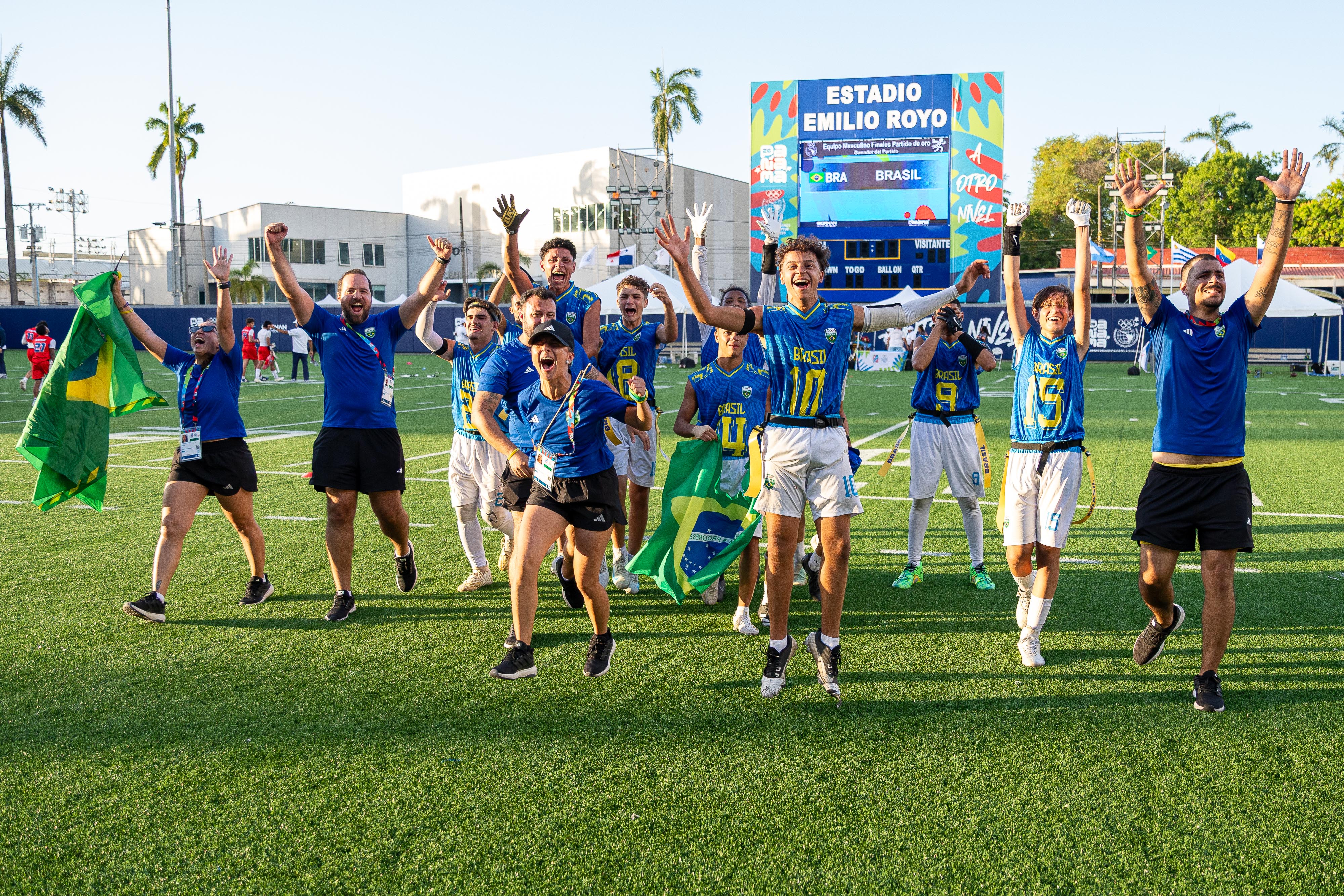 Flag Football brasileiro é campeão dos Jogos Sul-Americanos da Juventude Panamá 2026