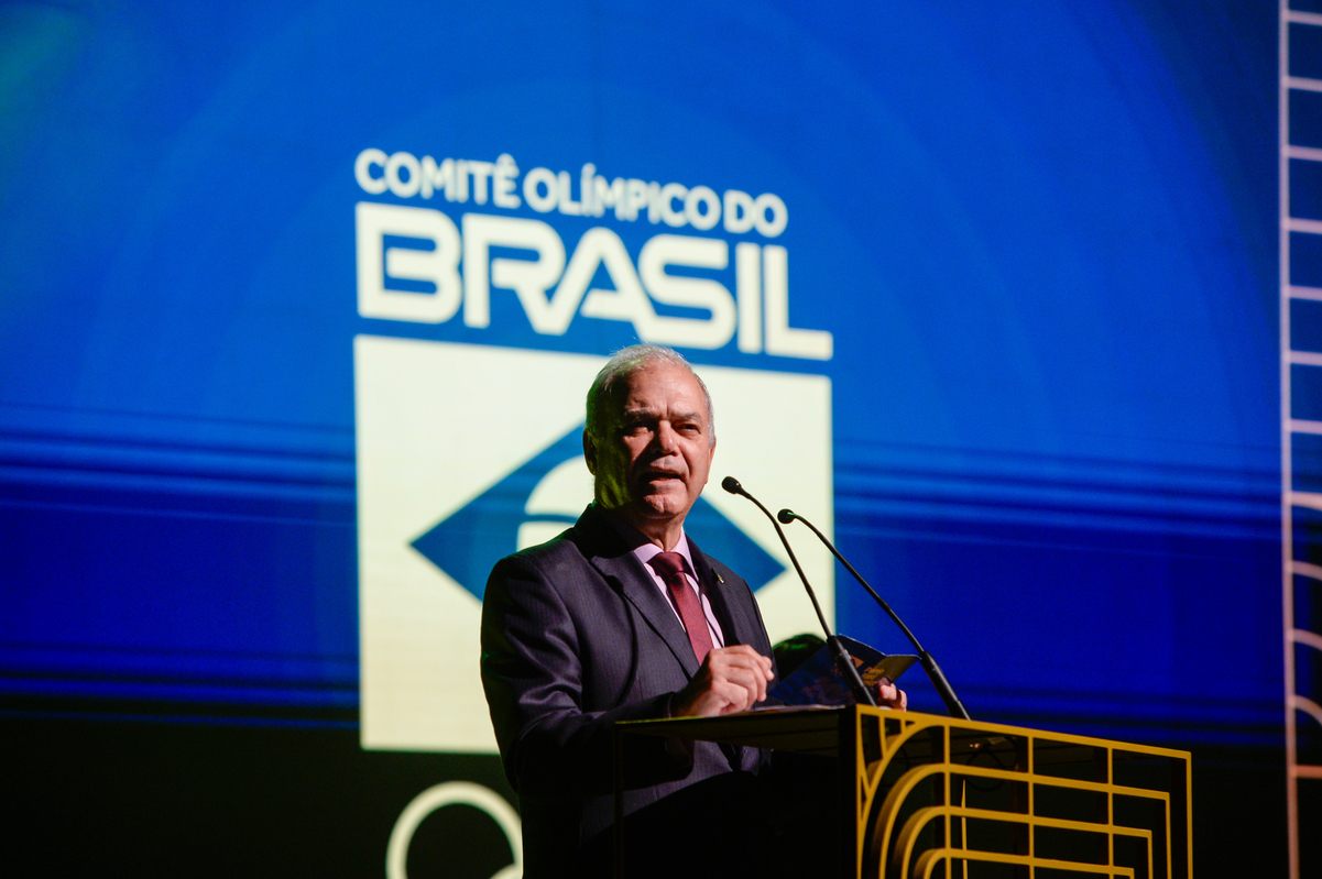 Presidente Paulo Wanderley discursa no PBO 2023. Foto: Alex Ferro/COB