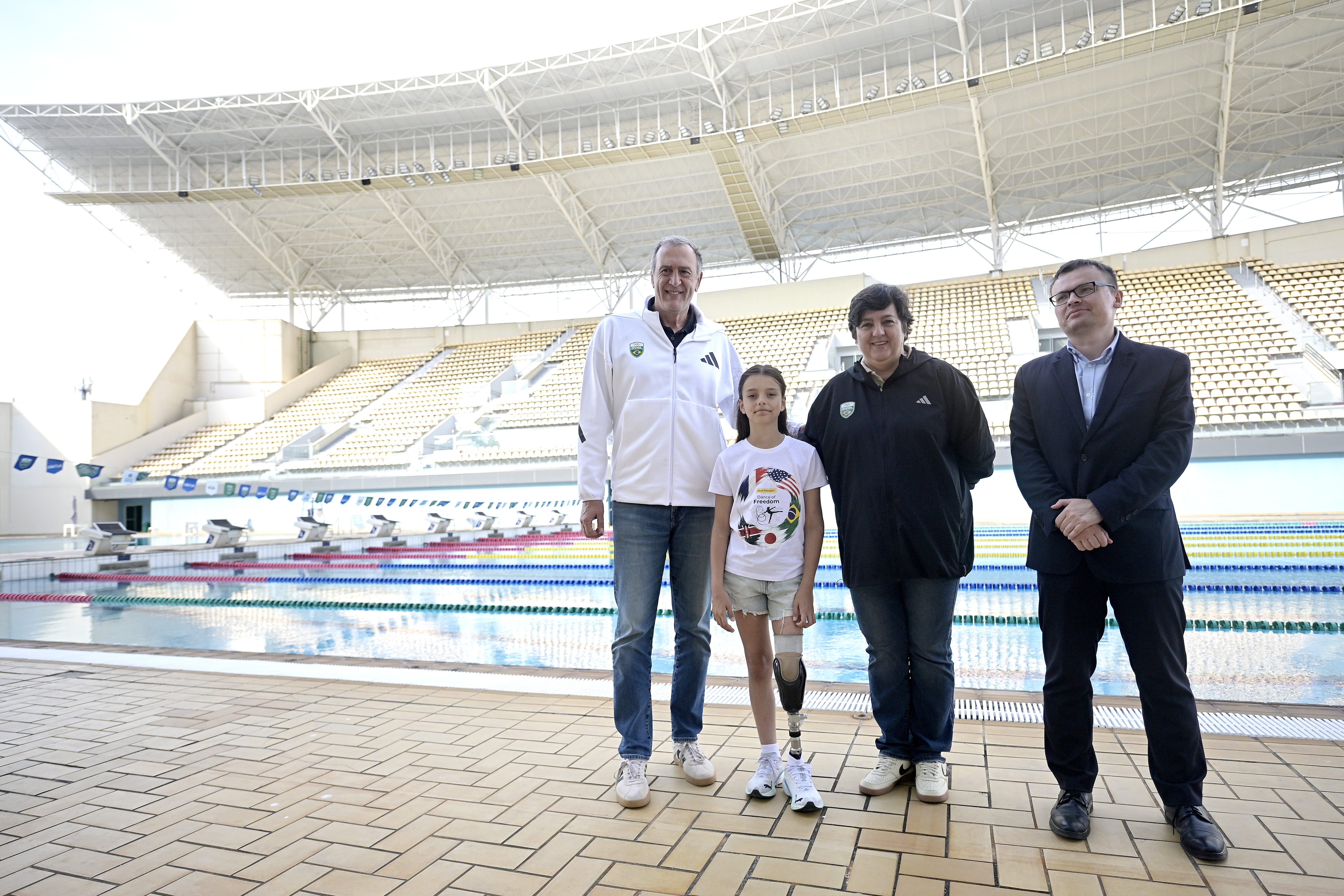 Sasha conhece CT Time Brasil com Marcelo Vido, Ana Paula Terra e Heorhii Erman, Primeiro-Secretário da Embaixada da Ucrânia no Brasil