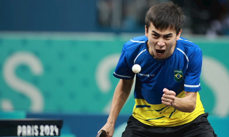 Vitor Ishiy, do tênis de mesa. Crédito ITTF World