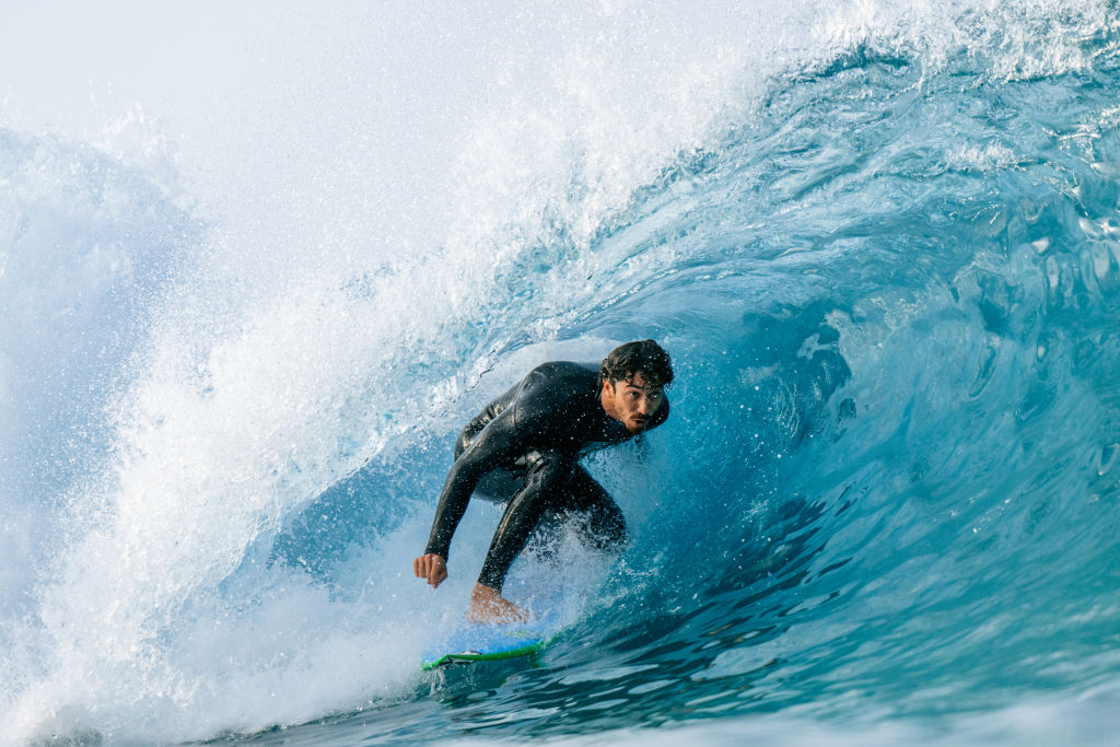 Yago Dora está nas oitavas em Abu Dhabi. Max Physick/World Surf League via Getty Images